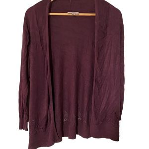 Loft purple cardigan